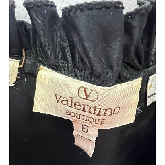 Valentino Boutique 1980’s Silk Taffeta Plaid Dress Black Bodice Women’s SZ 6 - Picture 3 of 16